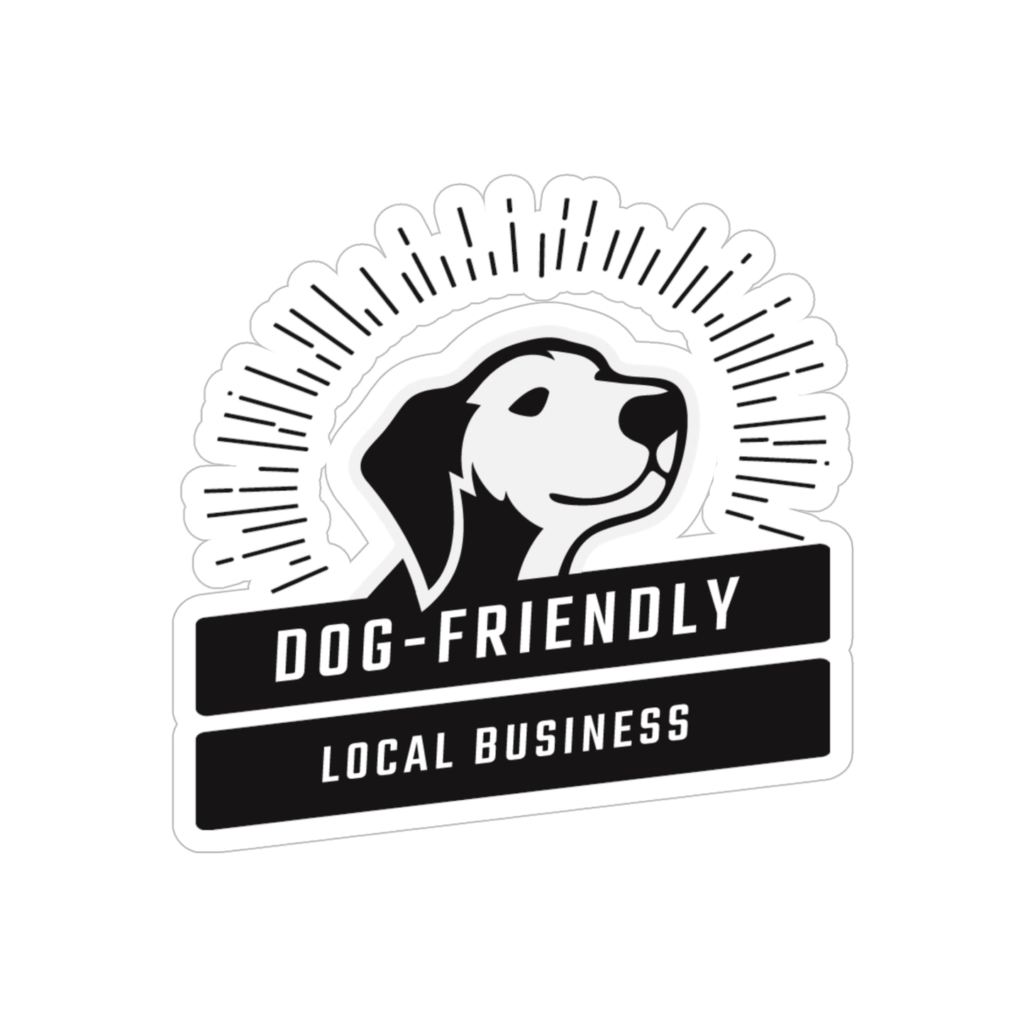 Dog Friendly Storefront Sticker