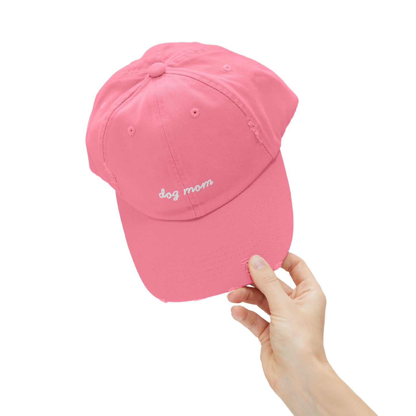 Dog Mom Distressed Cap