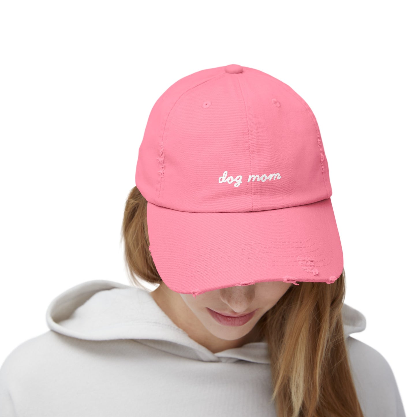 Dog Mom Distressed Cap