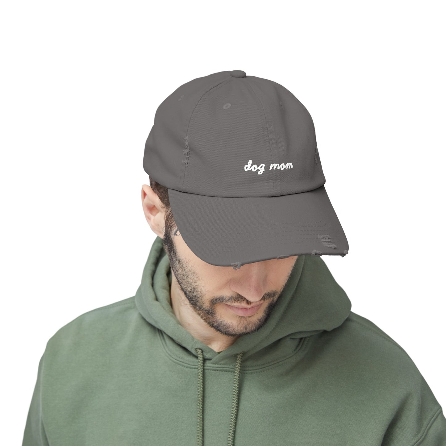 Dog Mom Distressed Cap