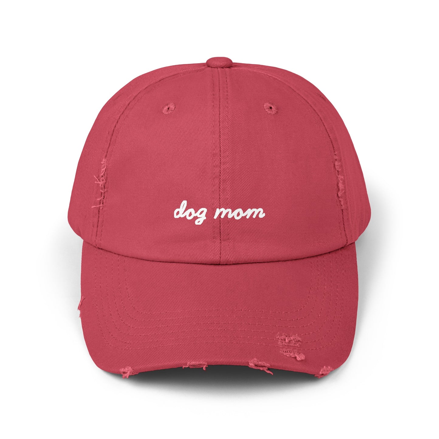 Dog Mom Distressed Cap