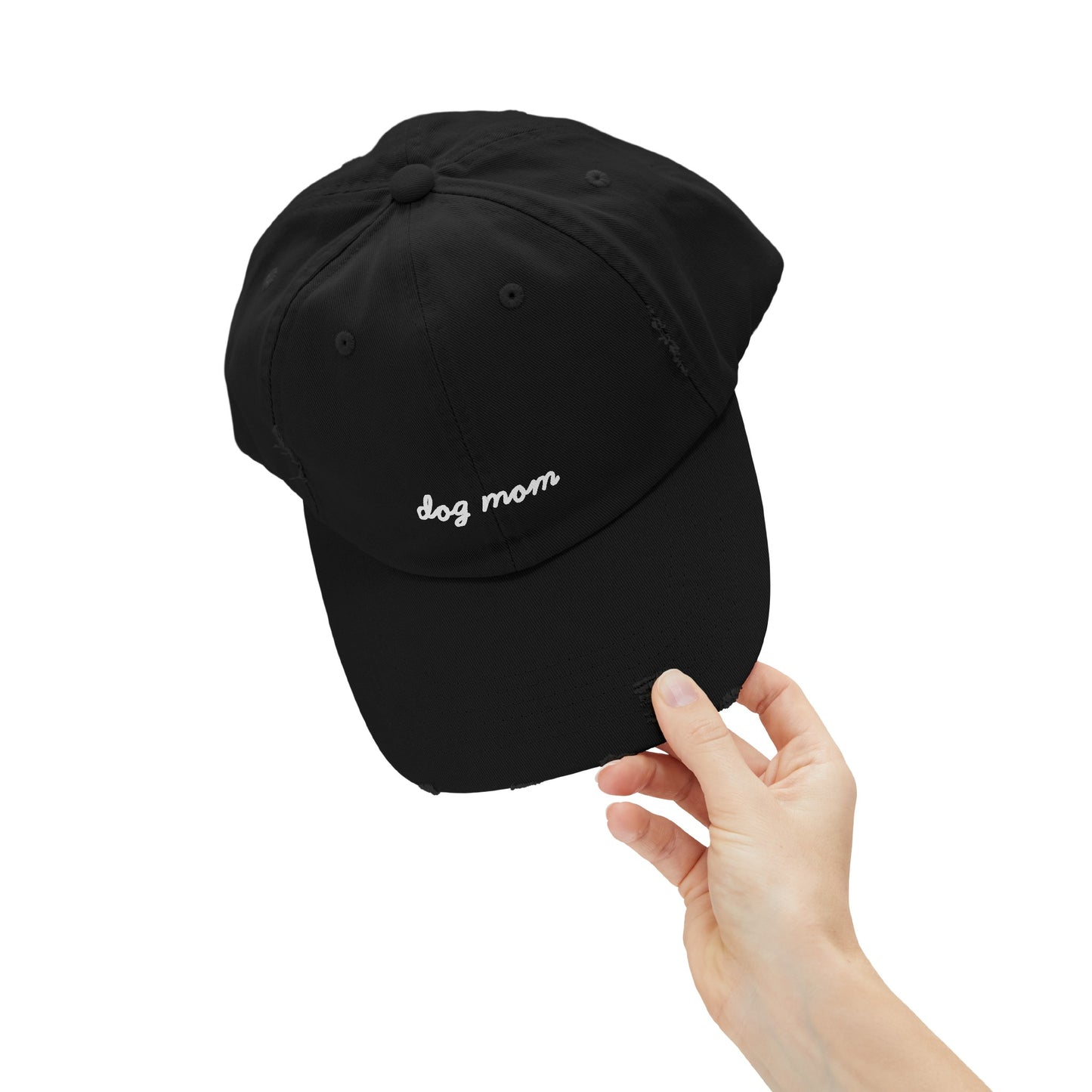 Dog Mom Distressed Cap