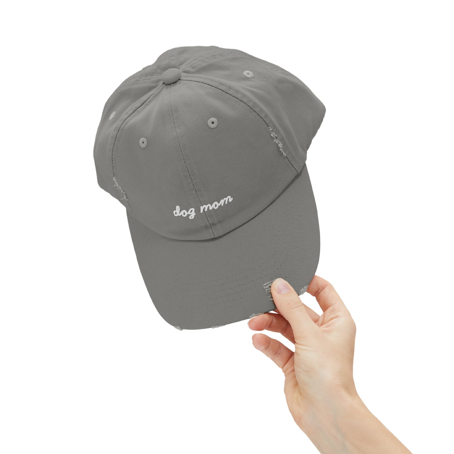 Dog Mom Distressed Cap