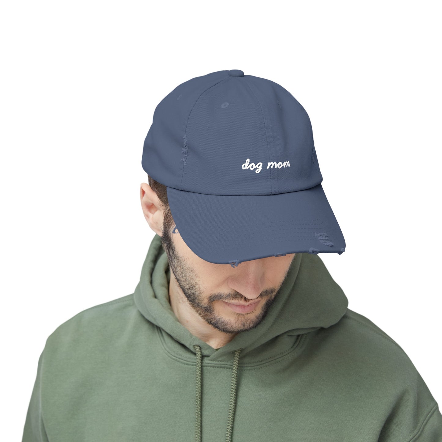 Dog Mom Distressed Cap