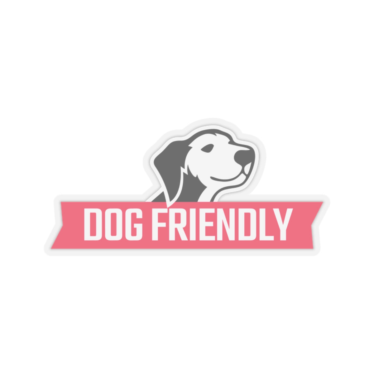 Dog Friendly Kiss-Cut Stickers - Perfect for Pet Lovers and Dog Owners