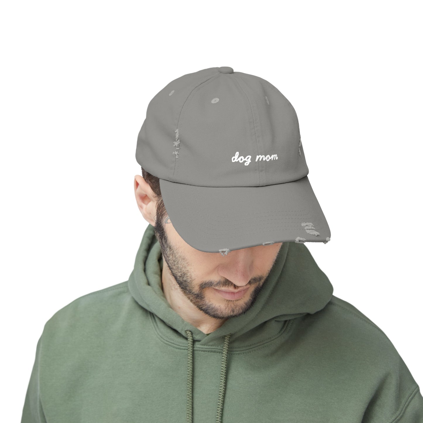 Dog Mom Distressed Cap