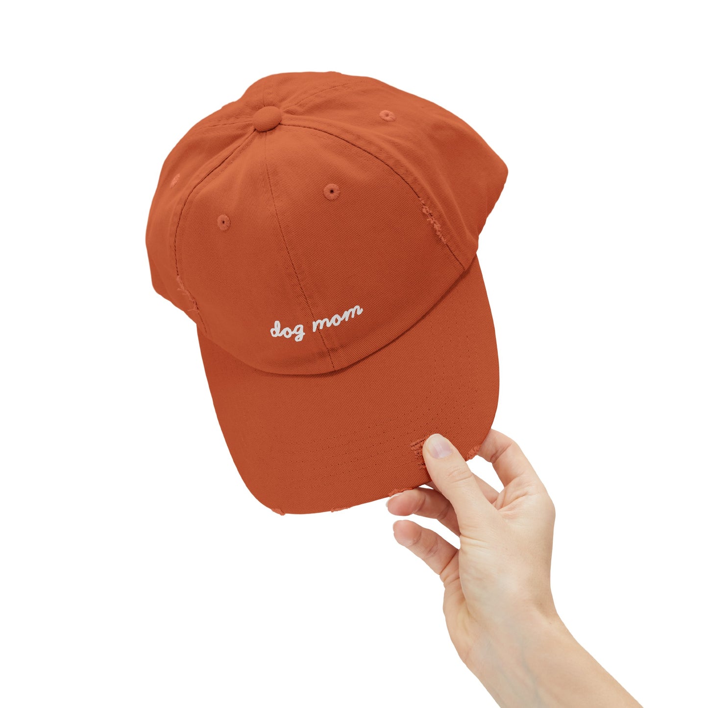 Dog Mom Distressed Cap