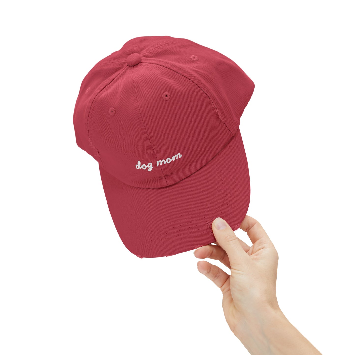 Dog Mom Distressed Cap