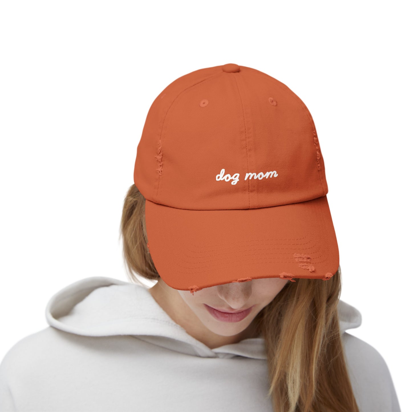 Dog Mom Distressed Cap