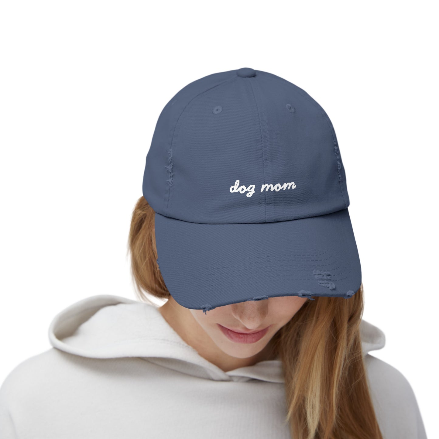 Dog Mom Distressed Cap