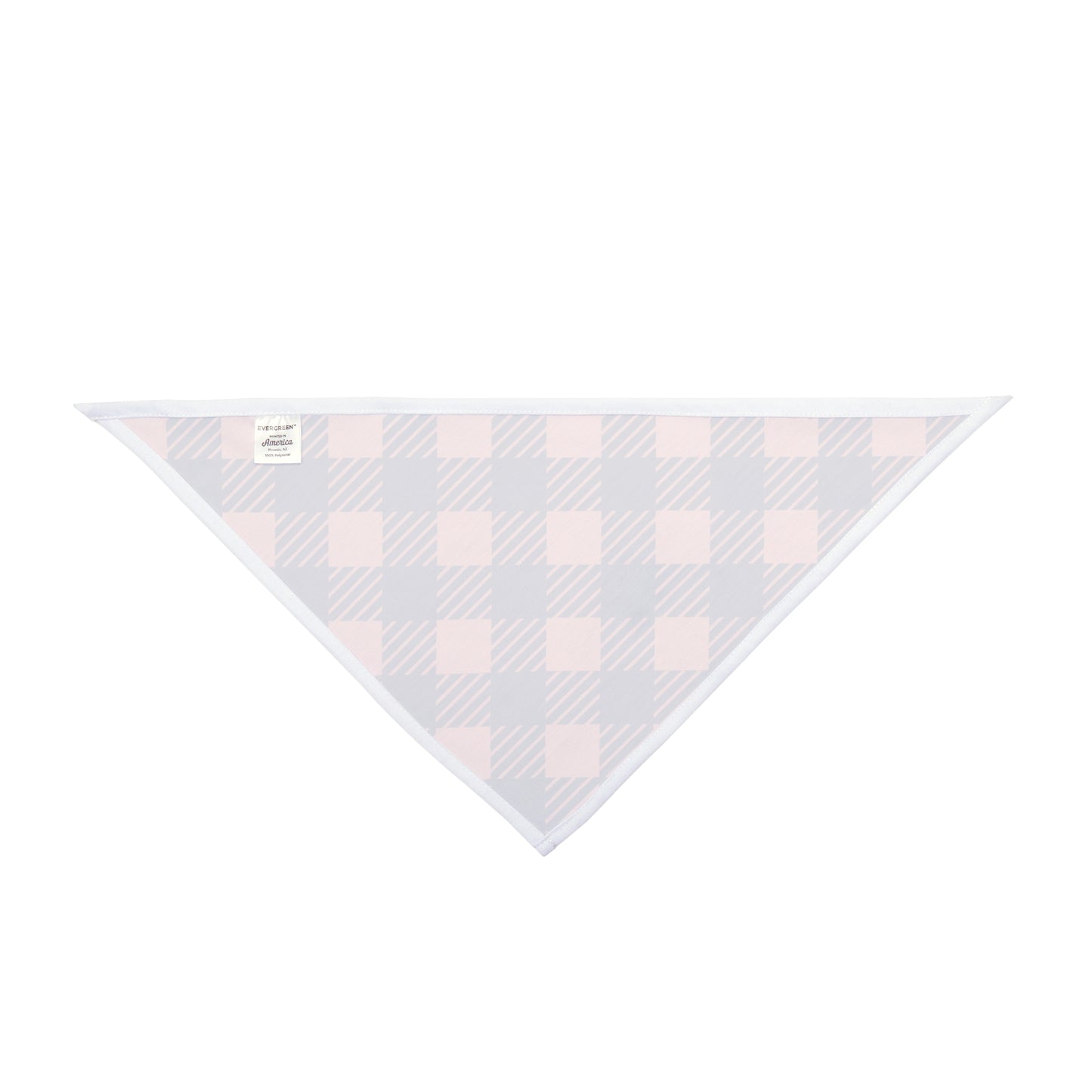 Stylish Pink and Blue Plaid Pet Bandana for Dogs and Cats