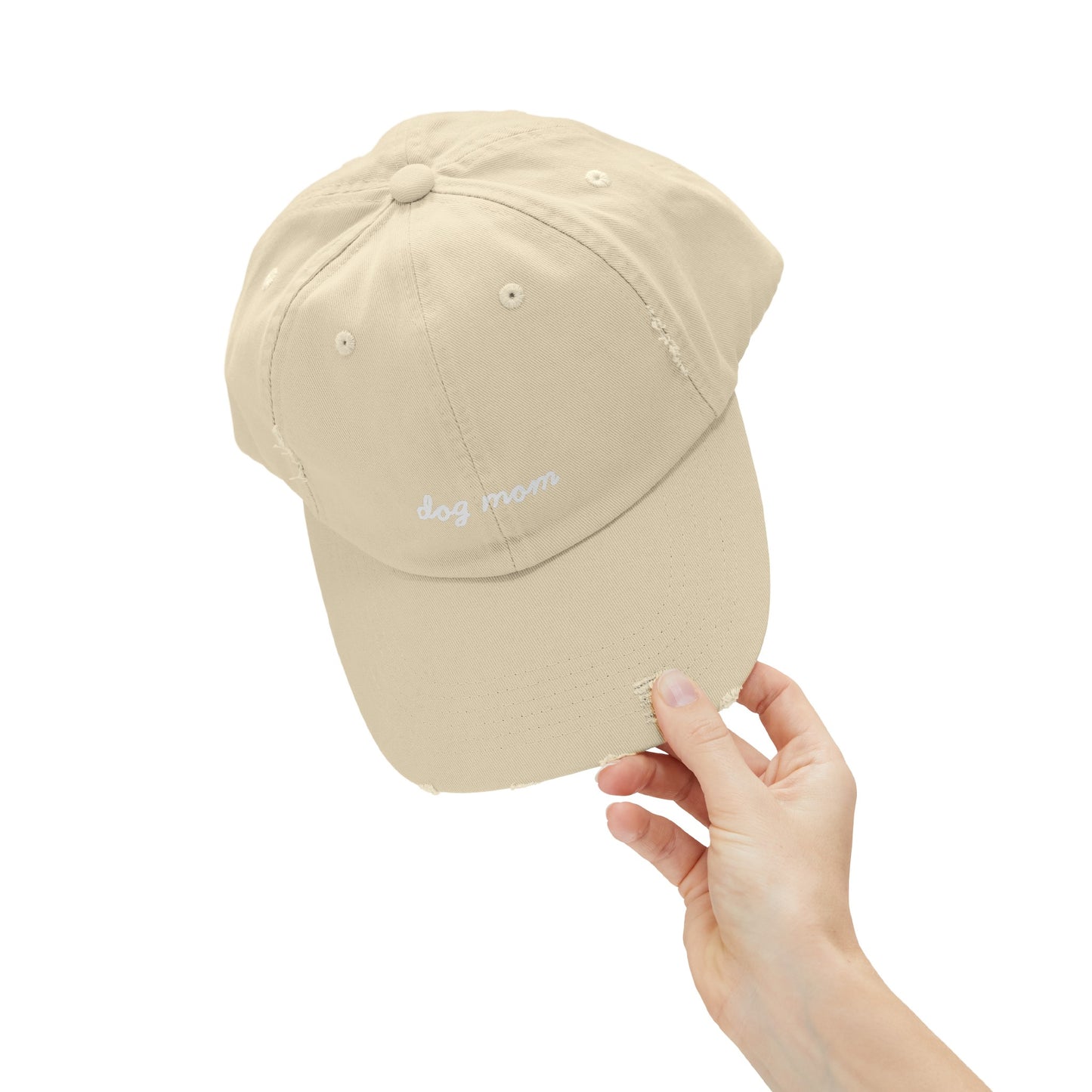 Dog Mom Distressed Cap