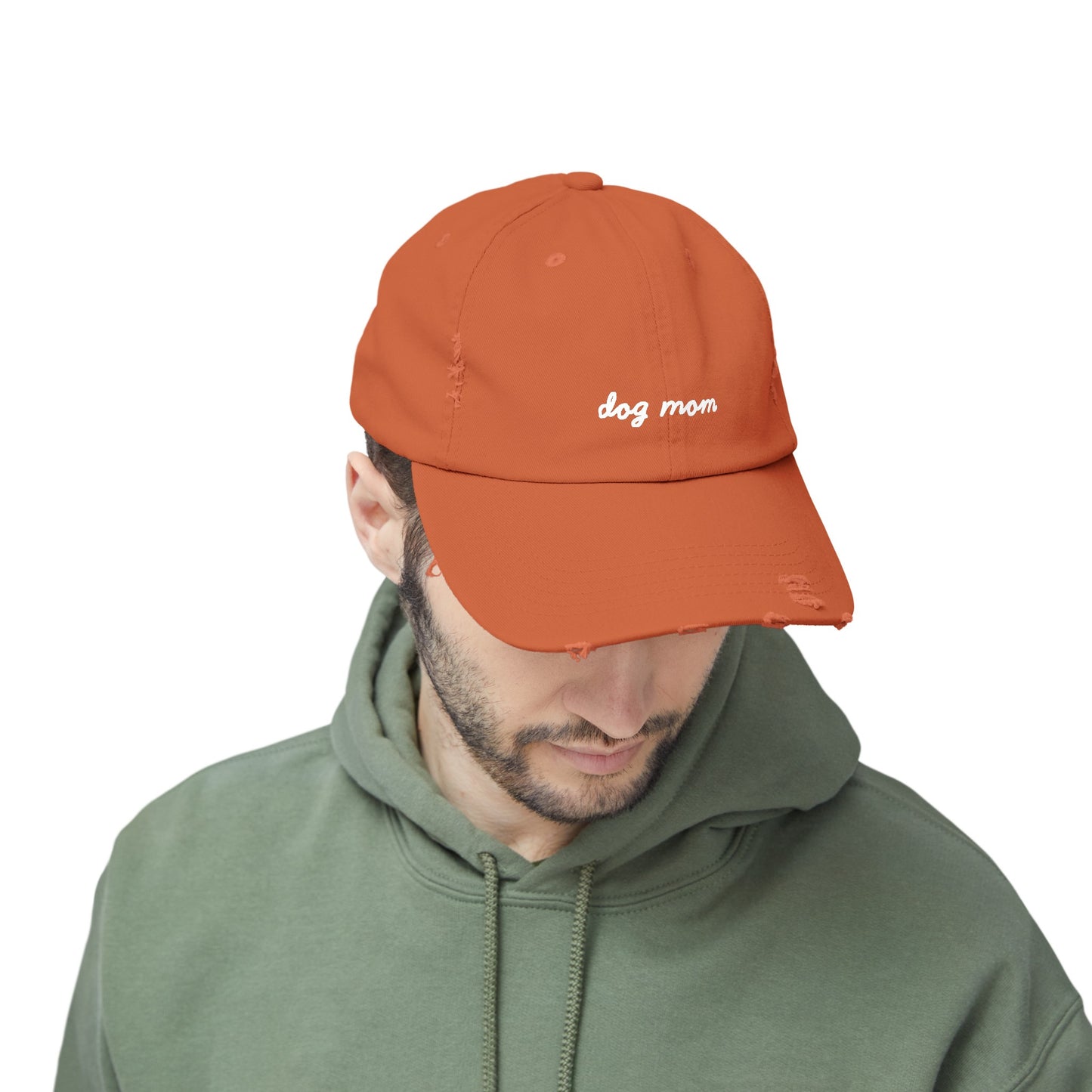 Dog Mom Distressed Cap