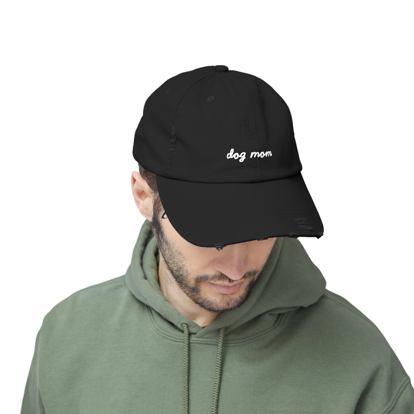 Dog Mom Distressed Cap