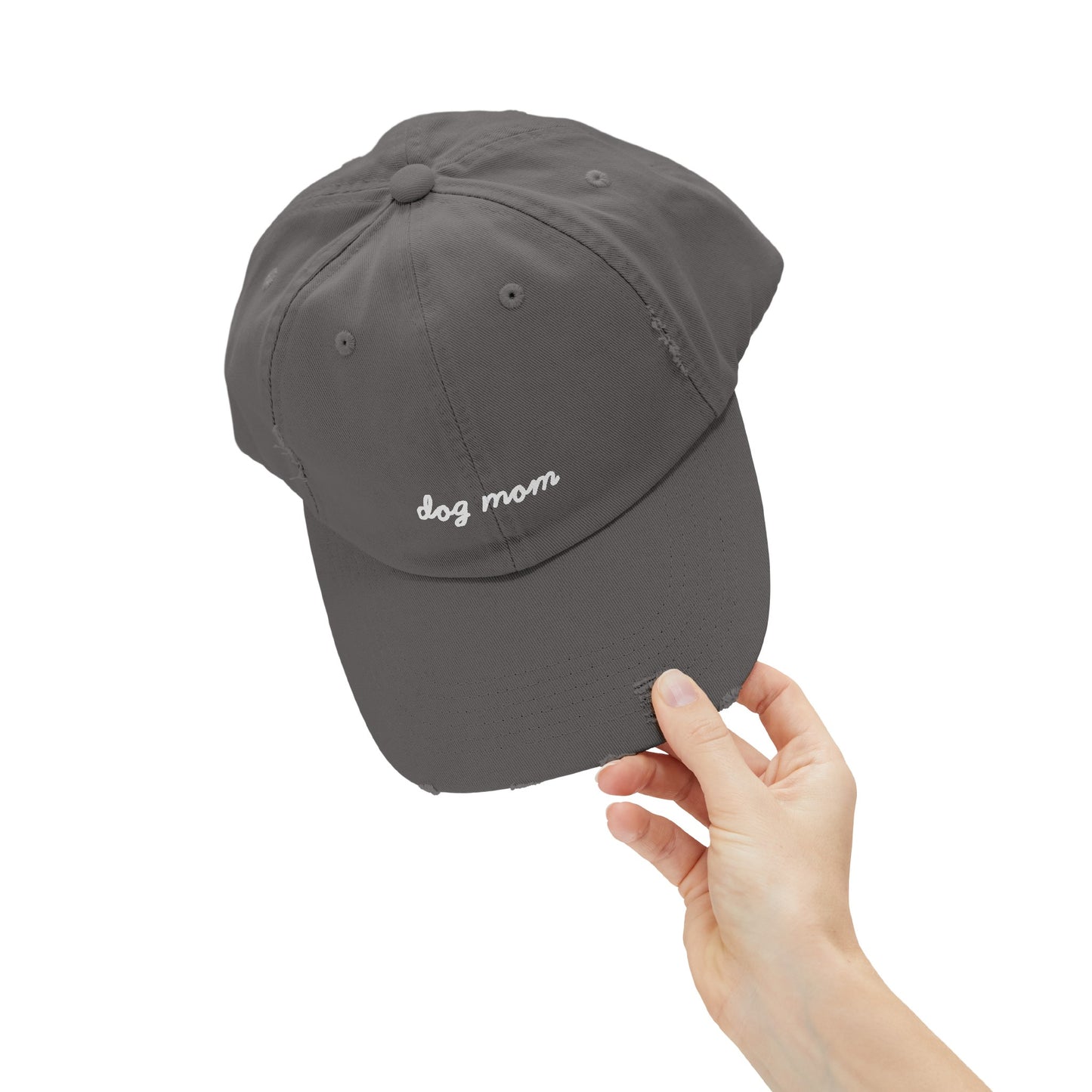 Dog Mom Distressed Cap